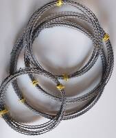 Drahtringe 18 cm Wellenringe aus Flachdraht 10 Stück