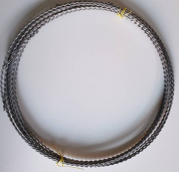 Drahtringe 25 cm Wellenringe aus Flachdraht 10 Stück