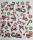 Weihnachtssticker Nikolaus Zuckerstange rot grün ca. 7 - 4 cm groß
