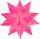 Faltblätter rosa Transparent 20 x 20 cm, 32 Blatt, Bascetta Stern 115g/m²