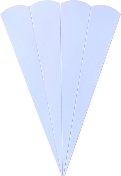 Schultüten Rohling hellblau 68 cm Ø 20 cm 400g/m² Fotokarton 1 Stück