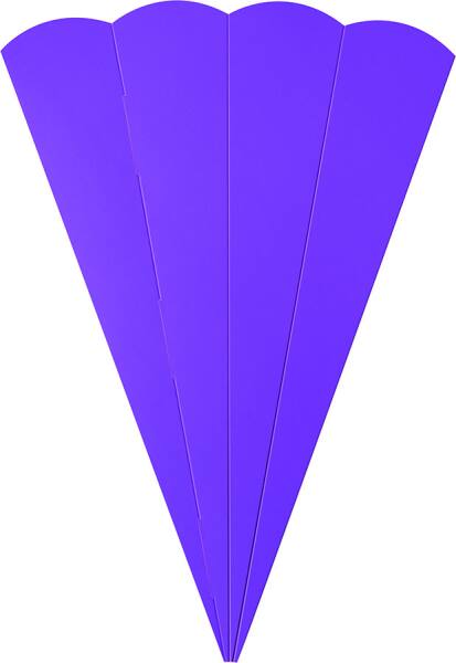 Schultüten Rohling lila 68 cm Ø 20 cm 400g/m² Fotokarton 1 Stück