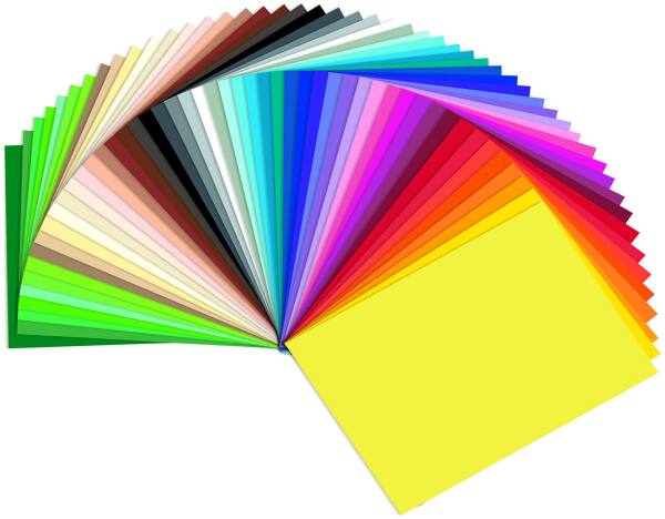 Tonpapier 130g/m², A3, 50 Blatt Tonzeichenpapier Sonderedition Sortiment