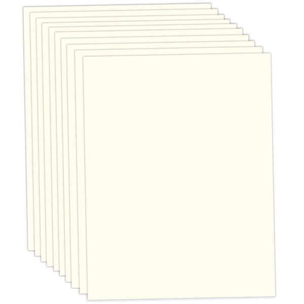 Tonpapier perlweiß, creme 50x70cm, 10 Bögen, 130 g/m² Tonzeichenpapier