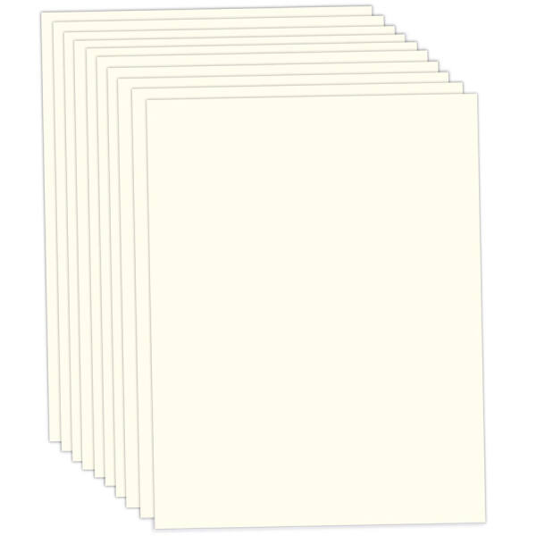 Fotokarton perlweiß, 50x70cm, 10 Bögen, 300 g/m²