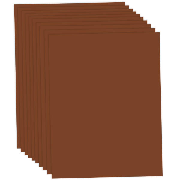 Fotokarton schokobraun, 50x70cm, 10 Bögen, 300 g/m²