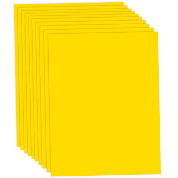 Fotokarton bananengelb / gelb, 50x70cm, 10 Bögen, 300 g/m²