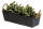 Pflanzenkasten schwarz Zink 37x13x10 cm Blumenkasten Innenbereich