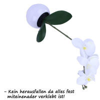 Orchidee Dekoblume creme mit Blumentopf Ø 9cm x 35 cm Geschenkblumen