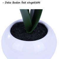 Orchidee Dekoblume creme mit Blumentopf Ø 9cm x 35 cm Geschenkblumen