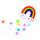Chenilledraht Bastelset Regenbogen 212 Teile / RAINBOW Pfeifenputzer Pompon