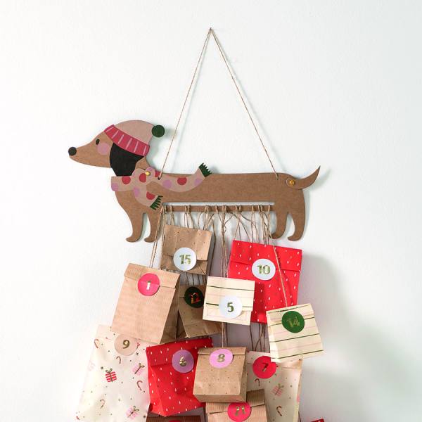 Wizardi Kreuzstich-Set „Hund Orchidea“ – Inkl. Leinwand, Garn, Nadel & Anleitung, 40 X 40 Cm