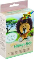 Mini Häkel-Set Löwe 12-14cm Strickset Handarbeitsset Bastelset Häkelset