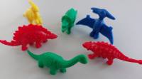 Dinos in Box Set mit 128 Stück in bunten Farben