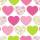 Papier Servietten Herzen 3lagig Mini 25x25cm