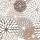 Papier Servietten Blumenmuster braun 3lagigMini 25x25cm