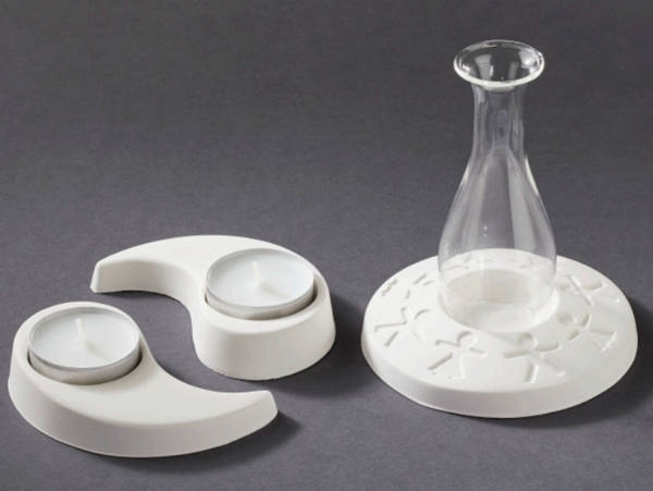 Gießform Modell I Teelicht Kerzenhalter I Yin und Yang für Giessmassen