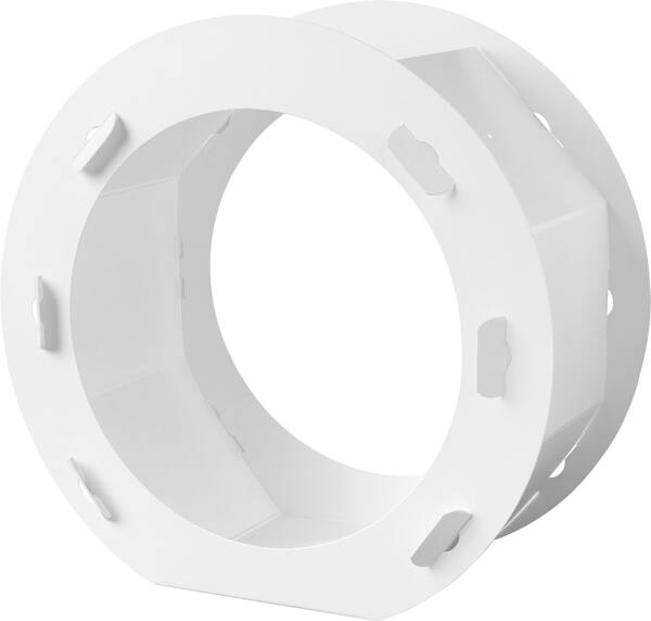 Laternenrohlinge weiß rund Ø 22 x 10 cm | 5 Stück zum Stecken 400g/m²