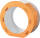 Laternenrohlinge orange rund Ø 22 x 10 cm | 5 Stück zum Stecken 400g/m²