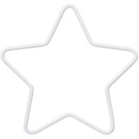 Metallstern 26 cm weiss Mobile Drahtstern