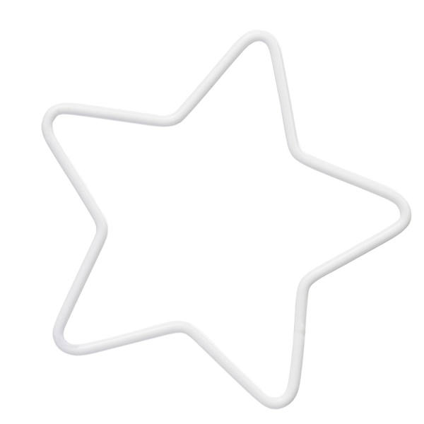 Metallstern 14 cm weiss Mobile Drahtstern