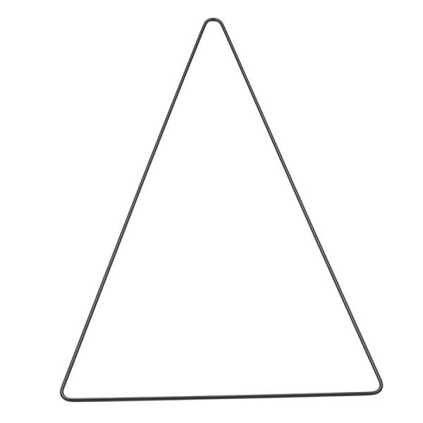 Metall Dreieck 20 x 30 cm schwarz Mobile Drahtstern Tannenbaum