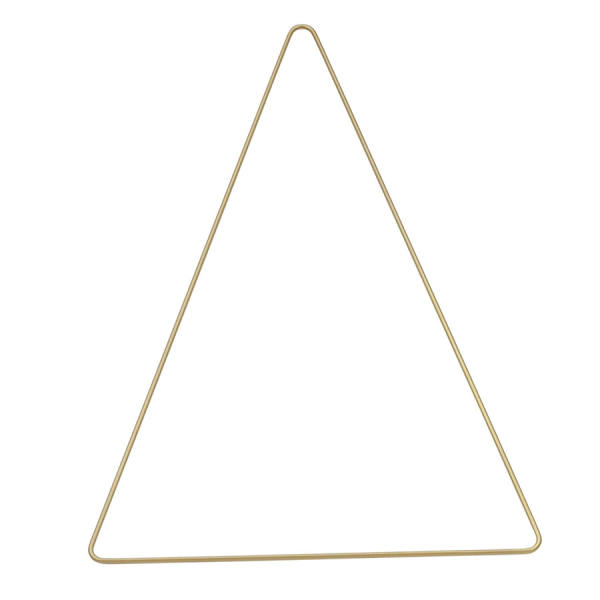 Metall Dreieck 20 x 30 cm gold Mobile Drahtstern Tannenbaum