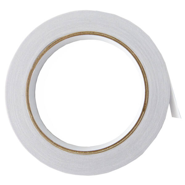 Doppelseitiges Klebeband, weiß, 0,9cm x 10m Doppelklebeband