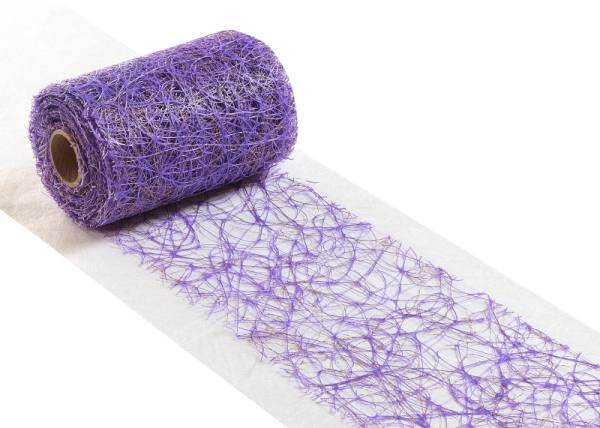 Sisal Tischband lila violett 17 cm x 15m, 1 Rolle