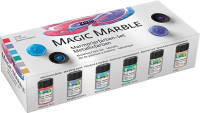 Marmorierfarben Magic Marble Metallicfarben Set mit 6...