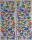 Sticker Dinos, 2 Blatt je 12x30cm mit total 98 Sticker