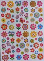 Sticker Schmetterlinge Blumen Märchen 3 Blatt je 18x25cm