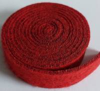 Filzband rot meliert 1,5 mx2cm, 3 mm stark, 1 Rolle