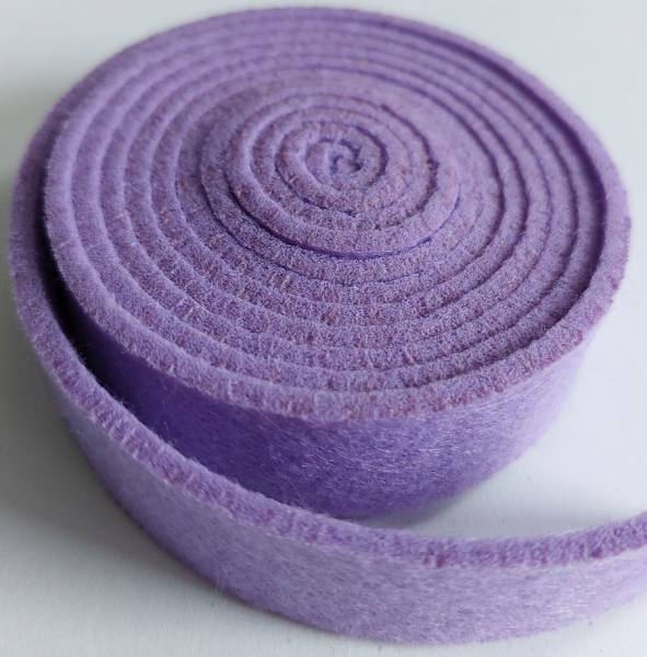 Filzband lavendel 1,5 mx2cm, 3 mm stark, 1 Rolle