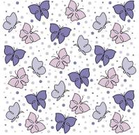 Papierservietten Schmetterlinge lila 3-lagig, 33x33 cm,...