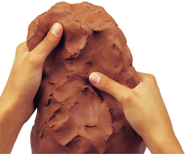Lufttrocknende Modelliermasse terracotta 500g lufthärtend