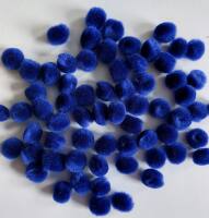 Pompon blau 10mm 65 Stk,