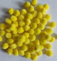 Pompon gelb 10mm 65 Stk,