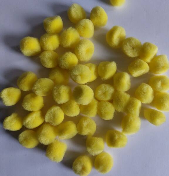 Pompon gelb 20mm 50Stk,