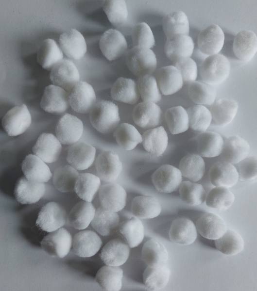 Pompon weiß 15mm 60 Stk