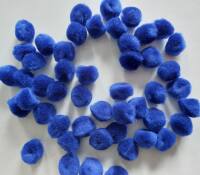 Pompon blau 20mm 50 Stk,