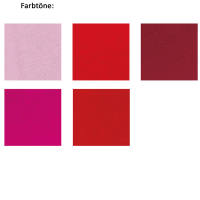 Bastelfilz Ton in Ton Mix rot - 10 Blatt, 20 x 30 cm Filz...