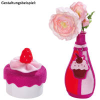 Bastelfilz Ton in Ton Mix rot - 10 Blatt, 20 x 30 cm Filz Set