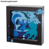 Bastelfilz Ton in Ton Mix blau - 10 Blatt, 20 x 30 cm Filz Set