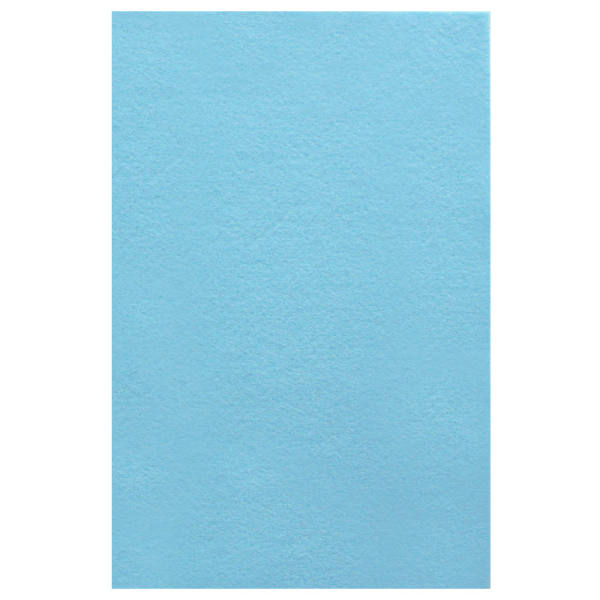 Filzbogen hellblau, 20 x 30 cm, 1,5 mm, 150 g m², 10 Bögen