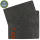 trendmarkt24 Filzuntersetzer dunkelgrau Set eckig 5 Stück 45x33x0,5 cm Tischset