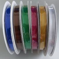 Satinband 6mm Set bunt 6 Rollen  je 6mm breit 25m lang...