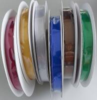 Satinband 6mm Set bunt 6 Rollen  je 6mm breit 25m lang...