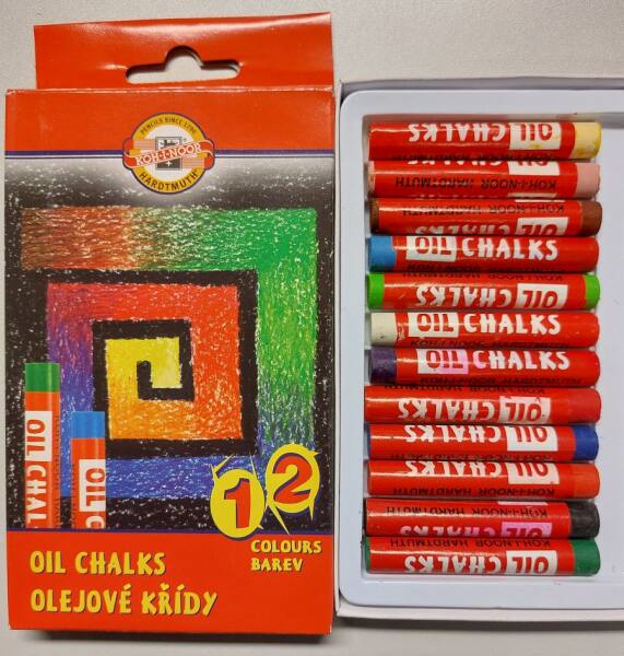 Ölkreiden 12er Set, 6 cm lang Ölkreiden
