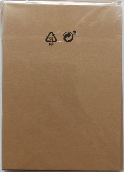 Doppelkarten braun 5er Pack, 10,5 x 15 cm, 220 g m²